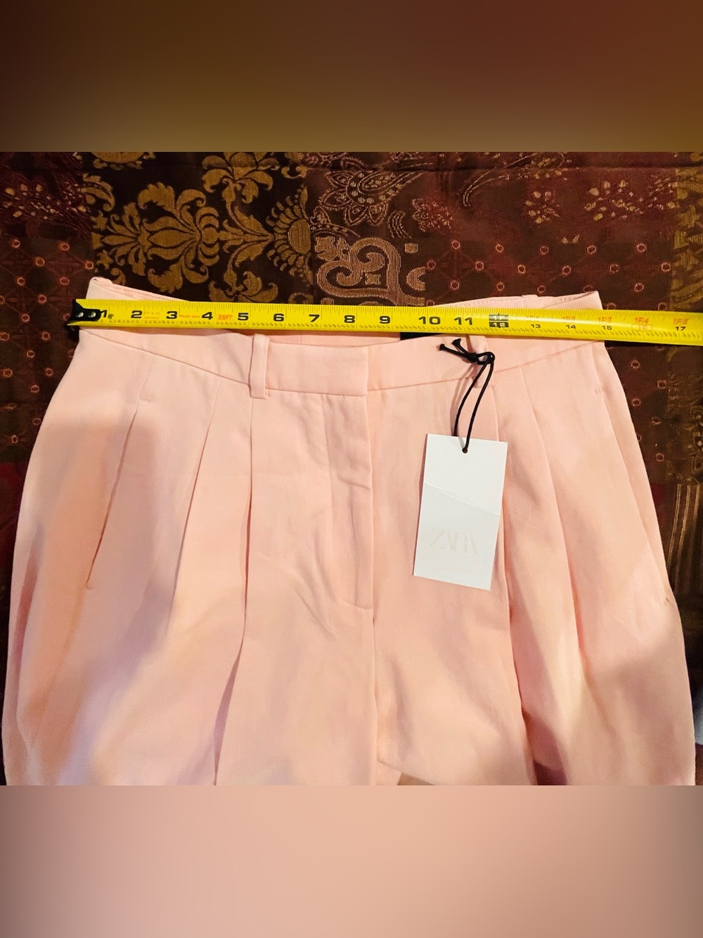 Zara NWT ZW Collection Pleated Wide Leg Trousers High Rise Tailored Pants - Picture 12 of 12